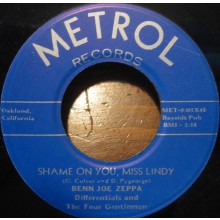 Benn Joe Zeppa w/Differentials & Four Gentlemen "Terry Lou/Shame On You, Miss Lindy" 7"