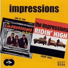 IMPRESSIONS "ONE BY ONE/ RIDIN HIGH" CD