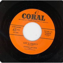 Jesse Allen With Orchestra "Let's Party"/ Goree Carter "I'm Your Boogie Man" 7