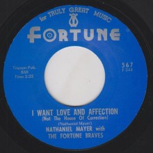 NATHANIEL MAYER "FROM NOW ON / I WANT LOVE AND AFFECTION (NOT THE HOUSE OF CORRECTION) 7"