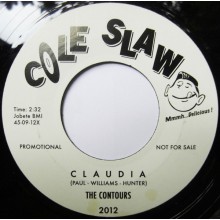 CONTOURS / JACK HAMMER "CLAUDIA/ MEAN AND EVIL ME" 7"