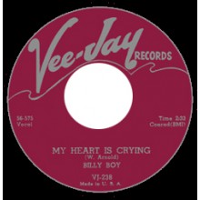 BILLY BOY "MY HEART IS CRYING/ KISSING AT MIDNIGHT" 7"
