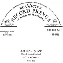 LITTLE RICHARD "GET RICH QUICK/ THINKIN’  ‘BOUT MY MOTHER" 7"