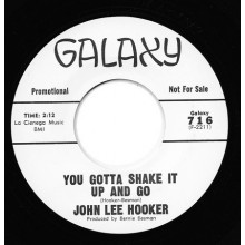 JOHN LEE HOOKER "SHAKE IT UP AND GO / I LOST MY JOB" 7"