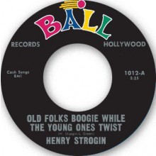 HENRY STROGIN "OLD FOLKS BOOGIE WHILE THE YOUNG ONES TWIIST" / SONNY HARPER "LONELY STRANGER" 7"