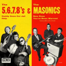 The 5.6.7.8's & The Masonics - split 7"