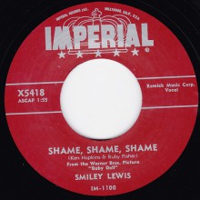 SMILEY LEWIS "SHAME SHAME SHAME/ NO NO" 7"
