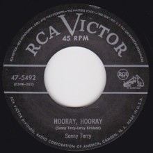 SONNY TERRY "Hoopin' & Jumpin / Hooray Hooray" 7"